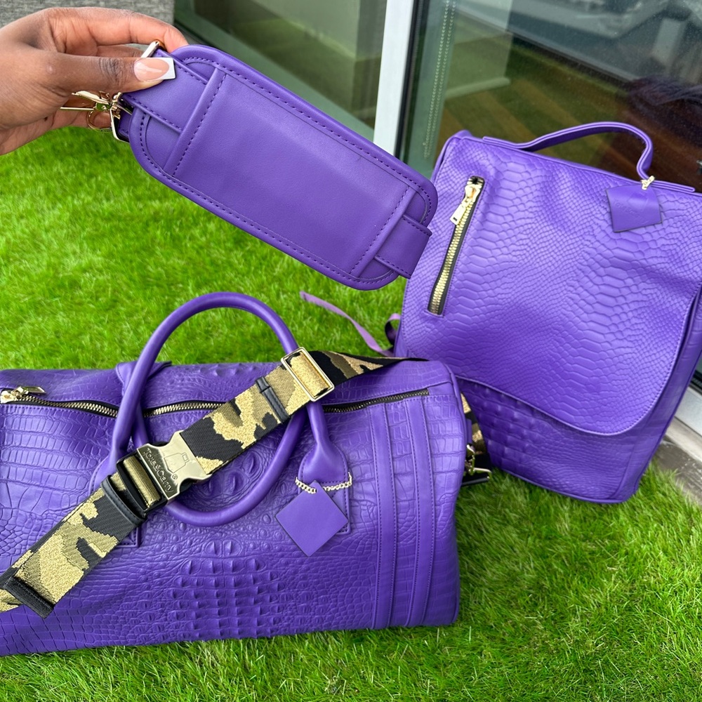 Tote & Carry APOLLO 2 TRAVEL SET IN PURPLE